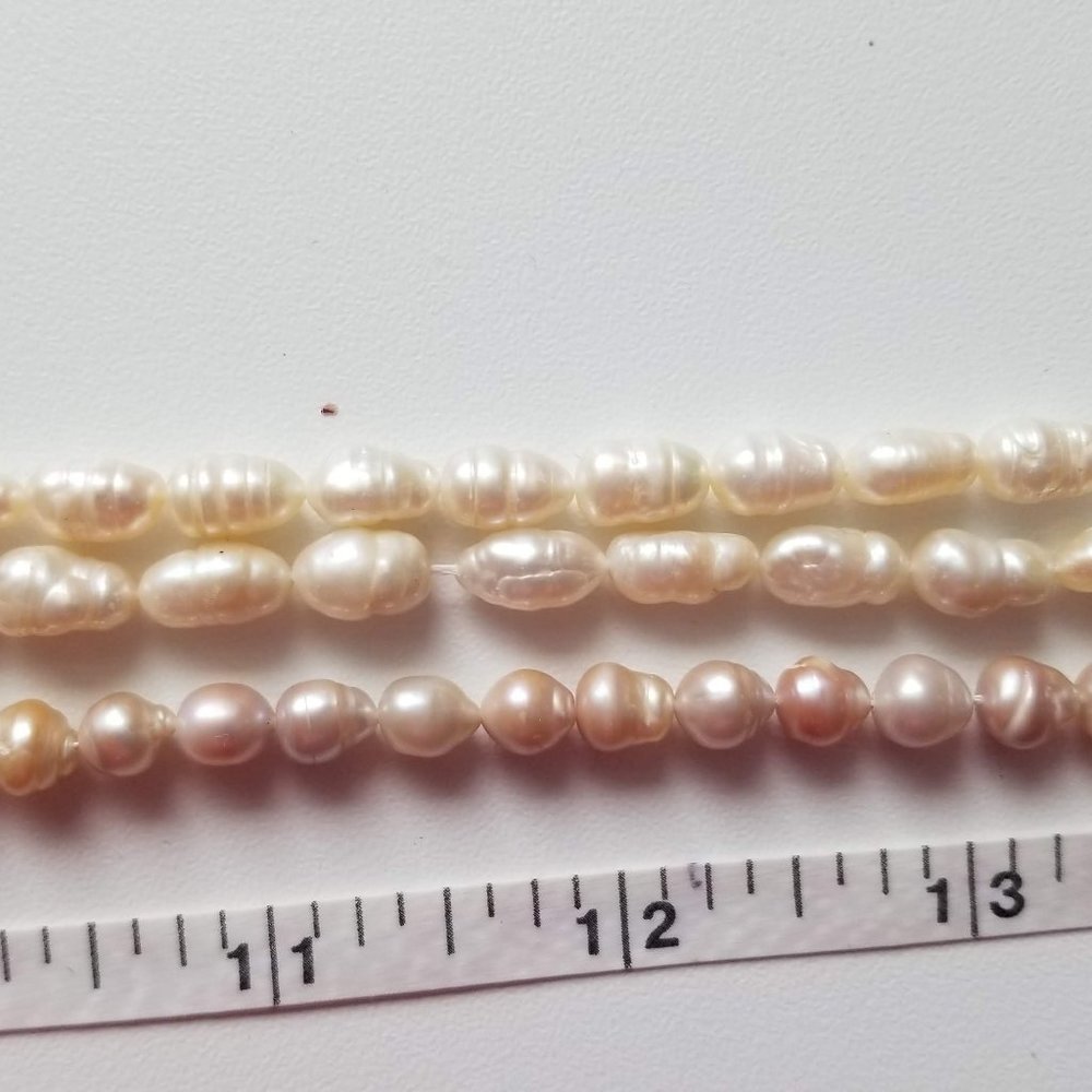 3 strands of freshwater pearls